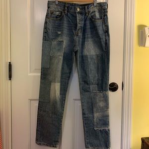 We the Free Patchwork Vintage High Waisted Jeans